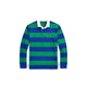 POLO RALPH LAUREN Maglia Rugby a righe Blue e Verde