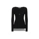 Top a costine Nero<BR/> 09120704 0555 NERO PHILOSOPHY