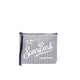 Pochette Aline soft lino a righe Blue ALI0011 01884H STRIPES 6110 MC2 SAINT BARTH