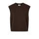 AROVESCIO Gilet donna in lana e cashmere Marrone