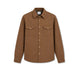 ASPESI Camicia uomo in flanella di lana Comfort Tabacco