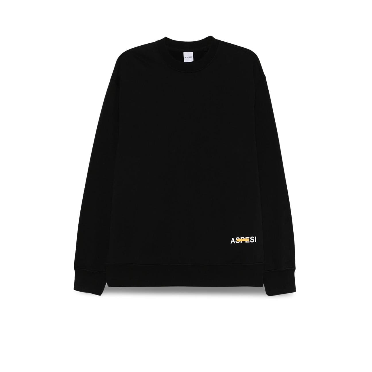 ASPESI Felpa uomo con logo Nero