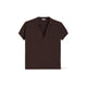 ASPESI Polo da donna in cotone Marrone