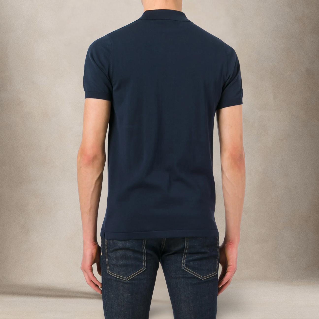 ASPESI Polo uomo in cotone Blue
