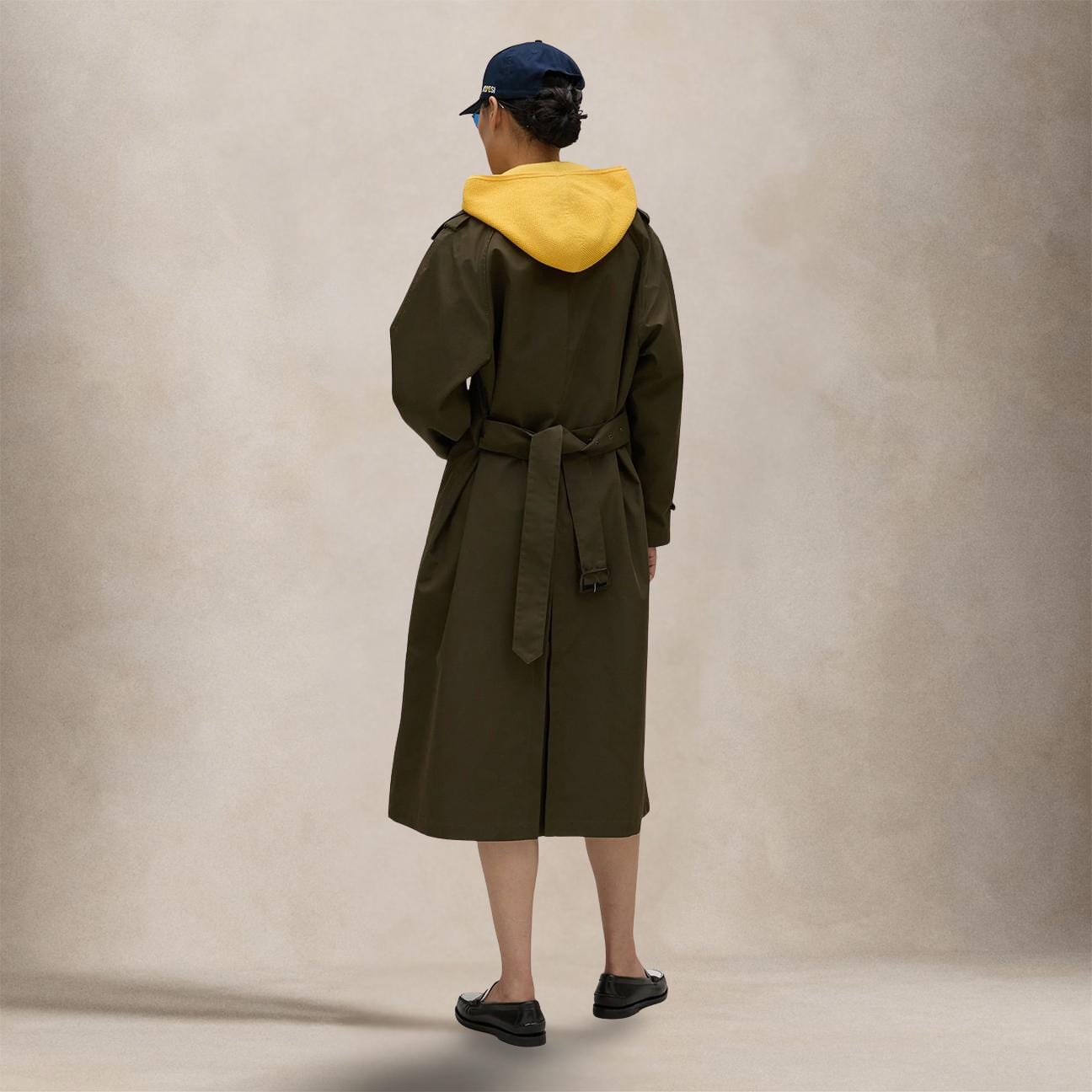 ASPESI Trench doppiopetto donna in twill di nylon Bronze