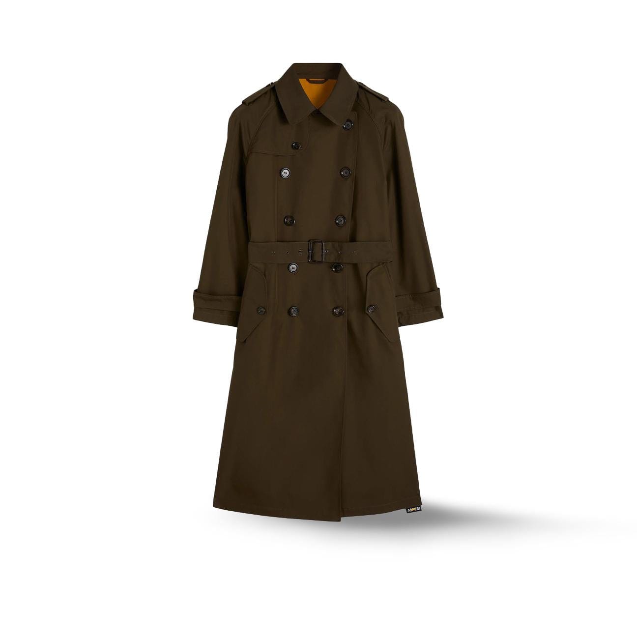 ASPESI Trench doppiopetto donna in twill di nylon Bronze