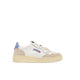 AUTRY Sneakers donna Medalist Low in pelle e suede Bianco e Robbia Blue