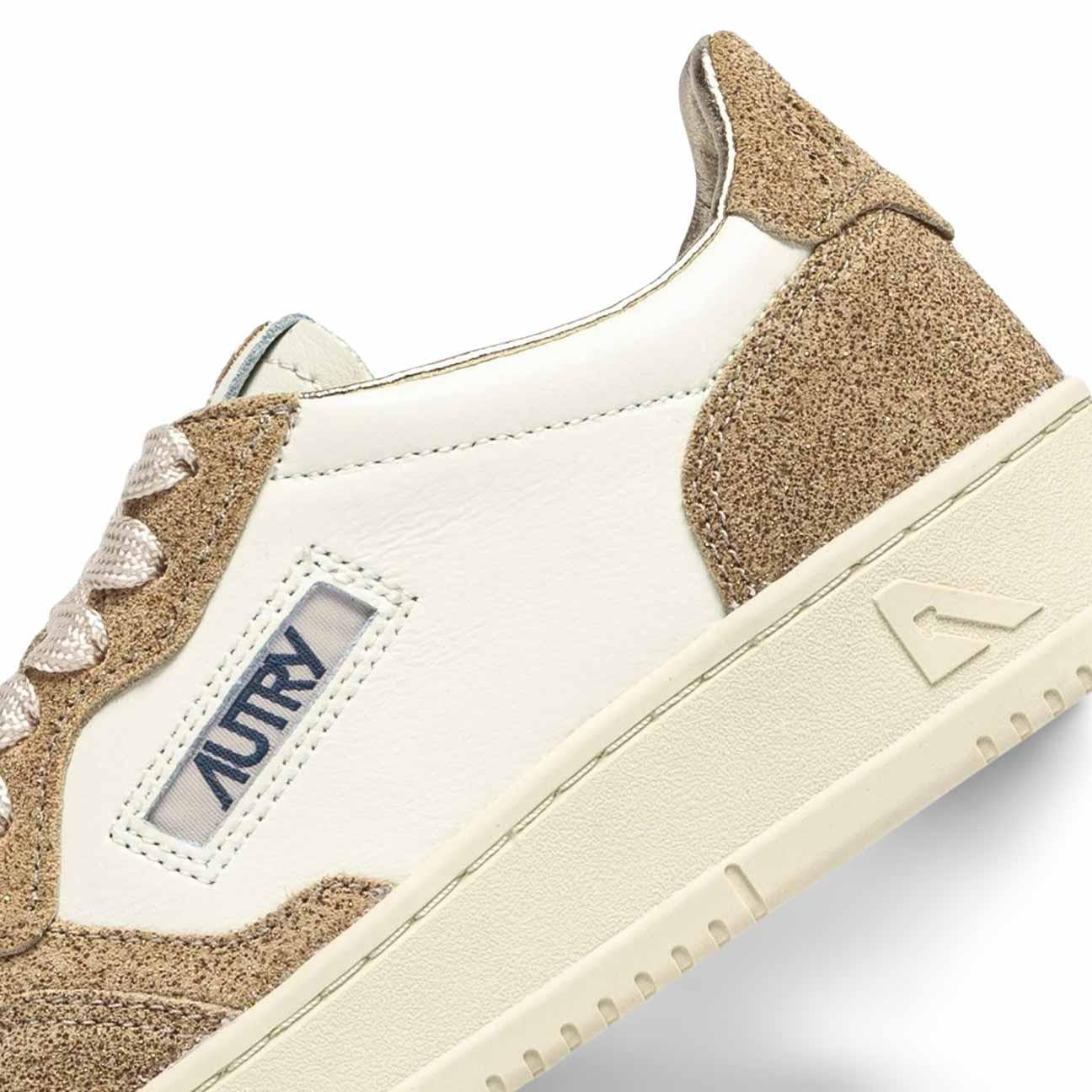 AUTRY Sneakers Medalist Low Marshmallow e Glitter Sand