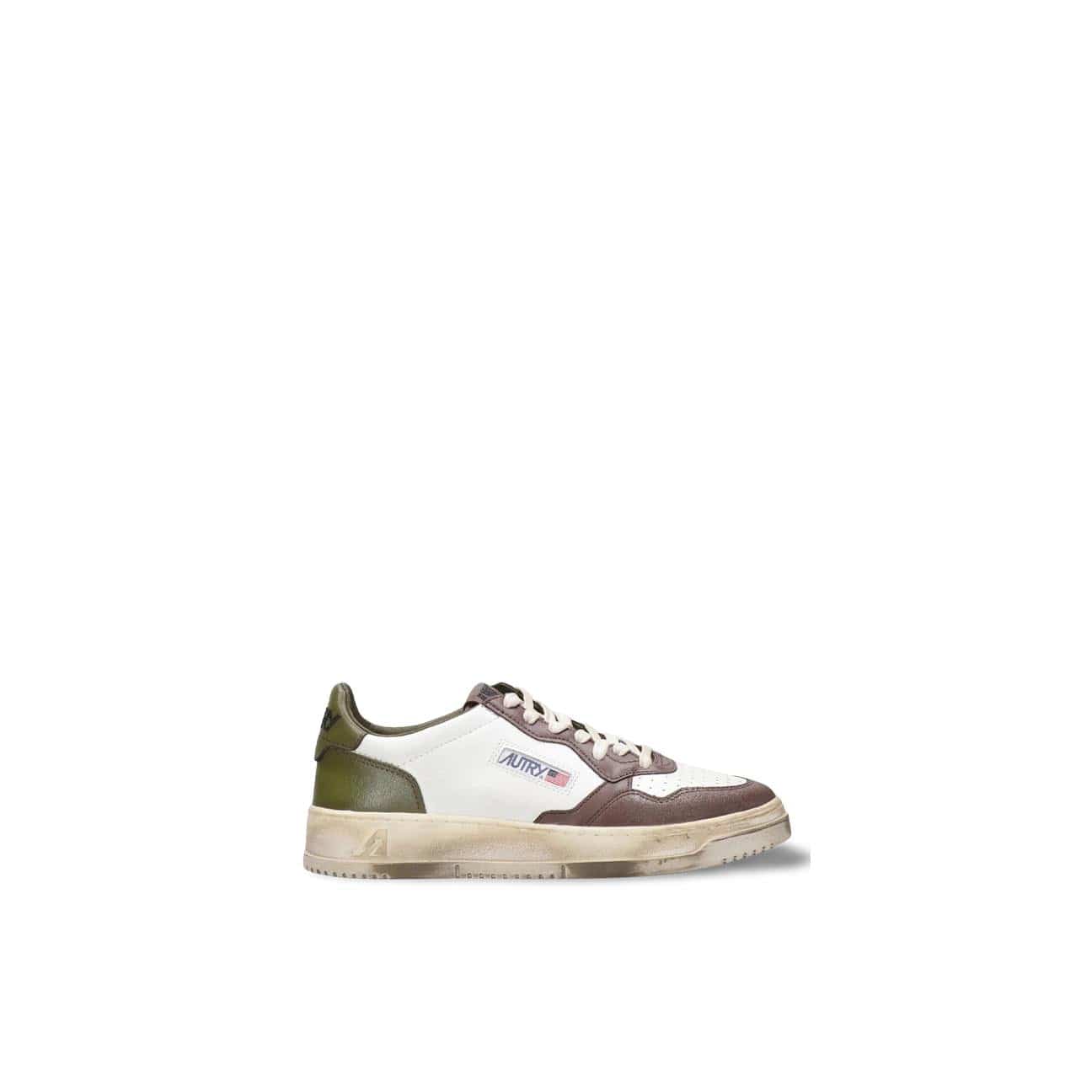 AUTRY Sneakers Medalist Low SV VL03 Verde e Marrone