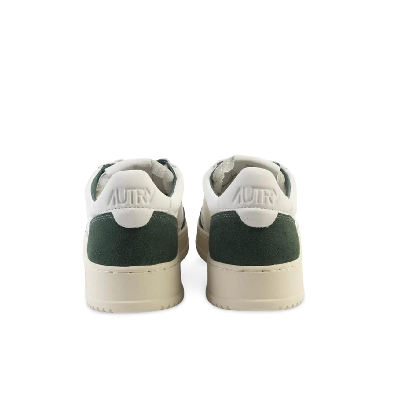AUTRY Sneakers uomo Medalist Low in pelle e suede Bianco e Bottle