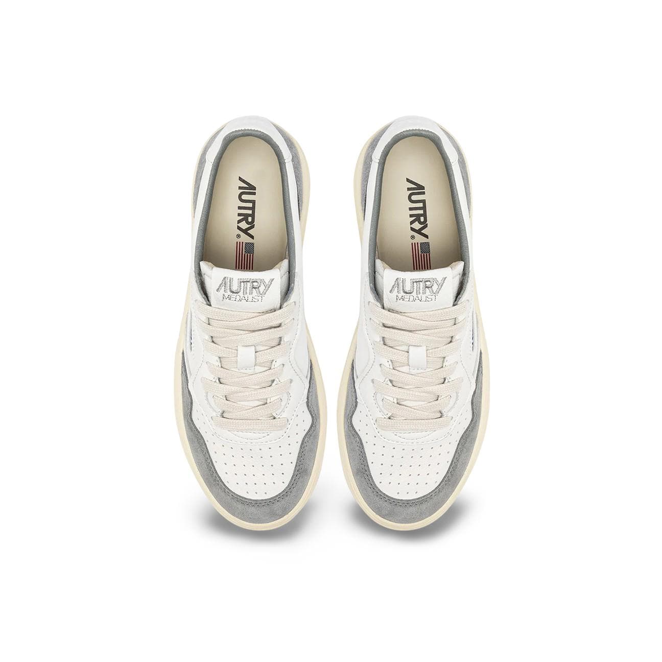 AUTRY Sneakers uomo Medalist Low in pelle suede Grigio