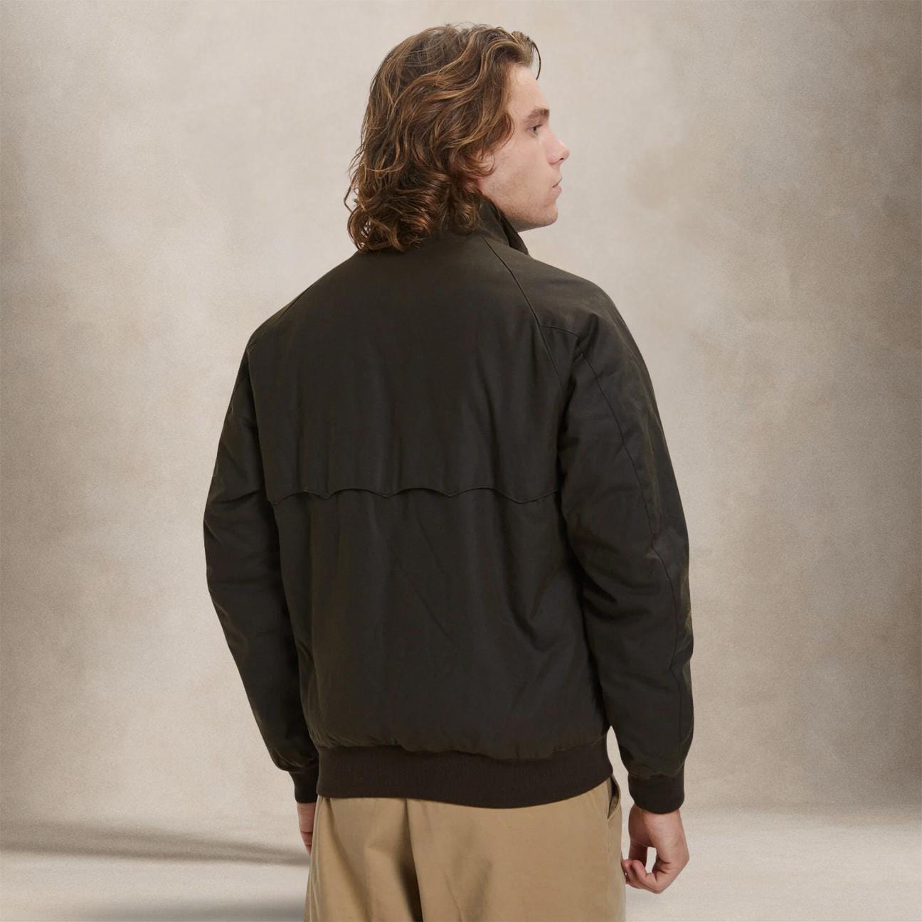 BARACUTA Giacca uomo in cotone cerato G9 Waxed Depp Moss
