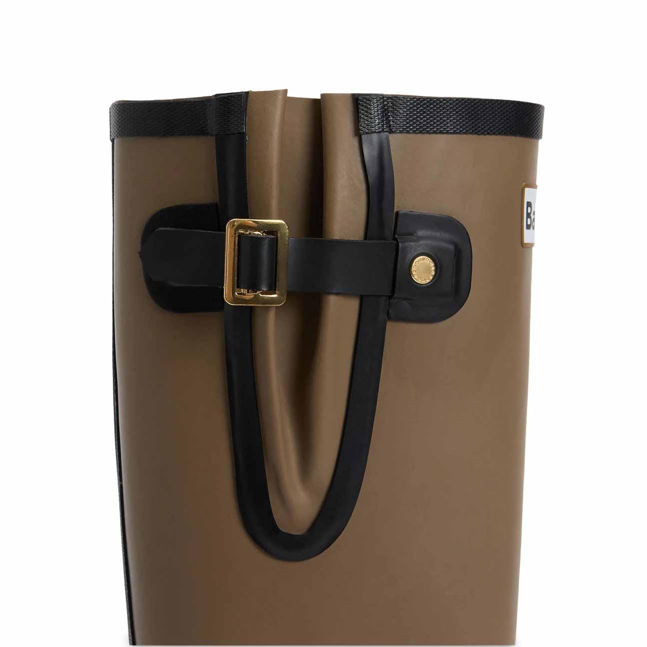 BARBOUR Stivali donna in gomma Leighton Military Brown
