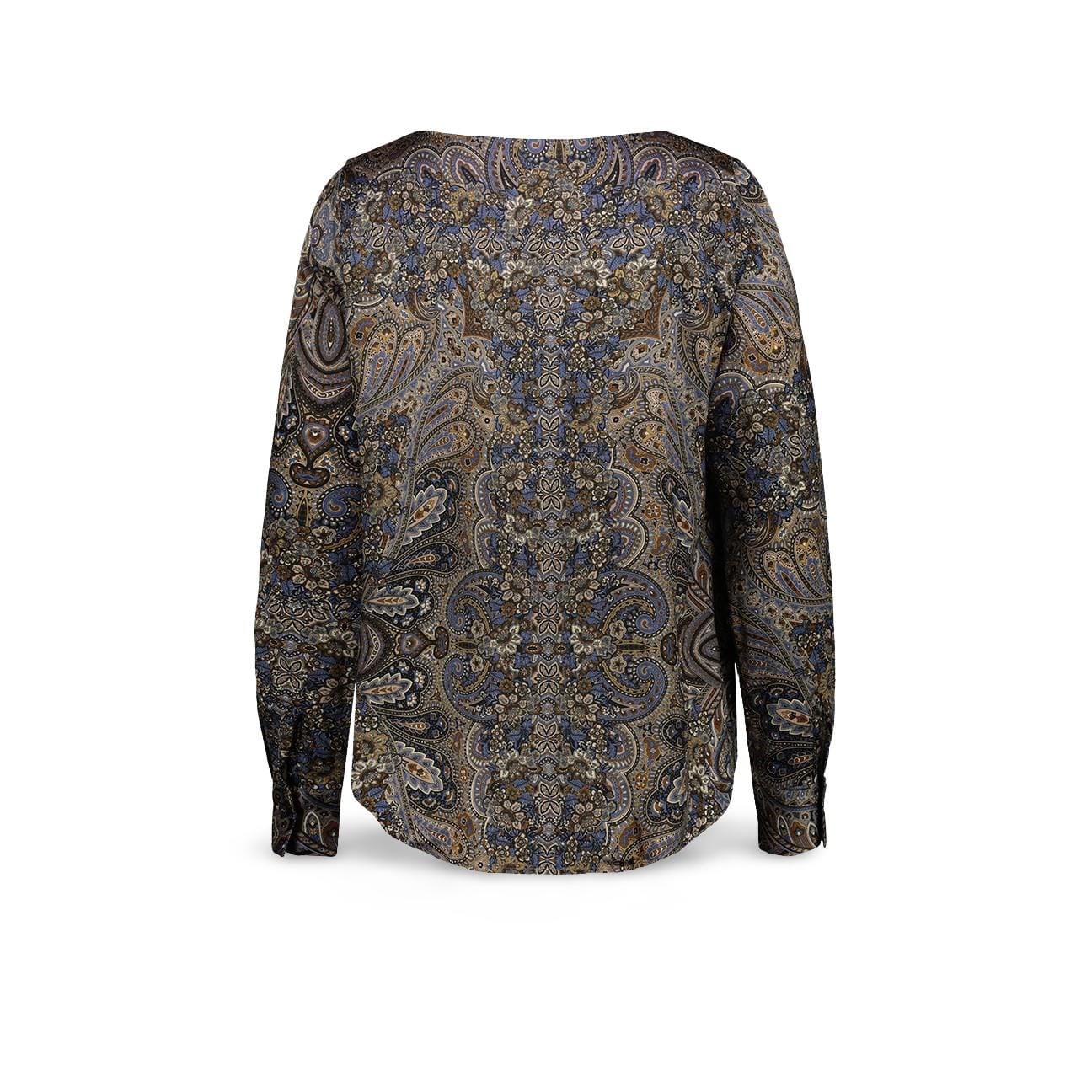 CALIBAN Blusa donna in viscosa stam pata Multicolor