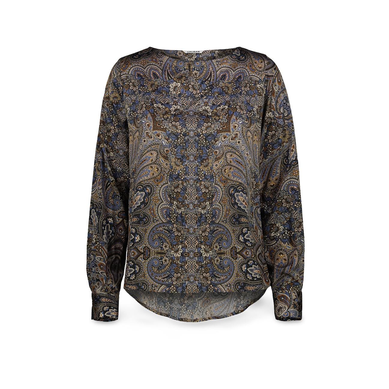 CALIBAN Blusa donna in viscosa stam pata Multicolor