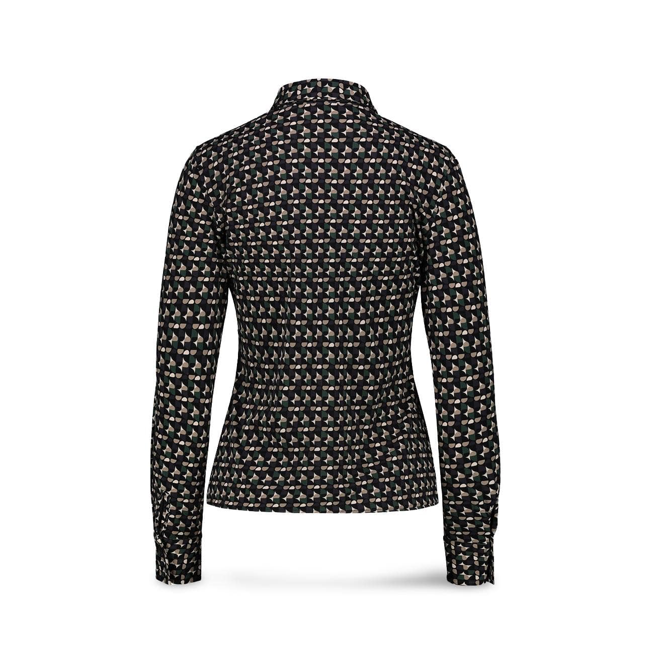 CALIBAN Camicia donna con stampa Verde Grigio