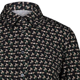 CALIBAN Camicia donna con stampa Verde Grigio