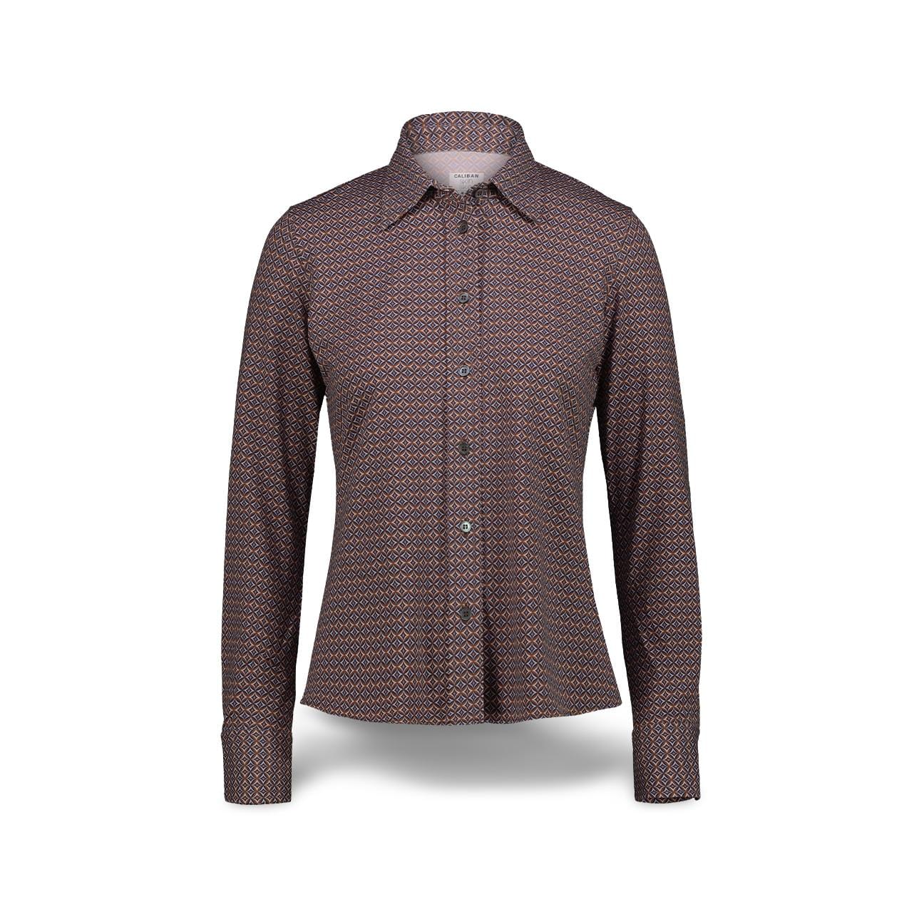 CALIBAN Camicia donna in skin like Marrone Multi
