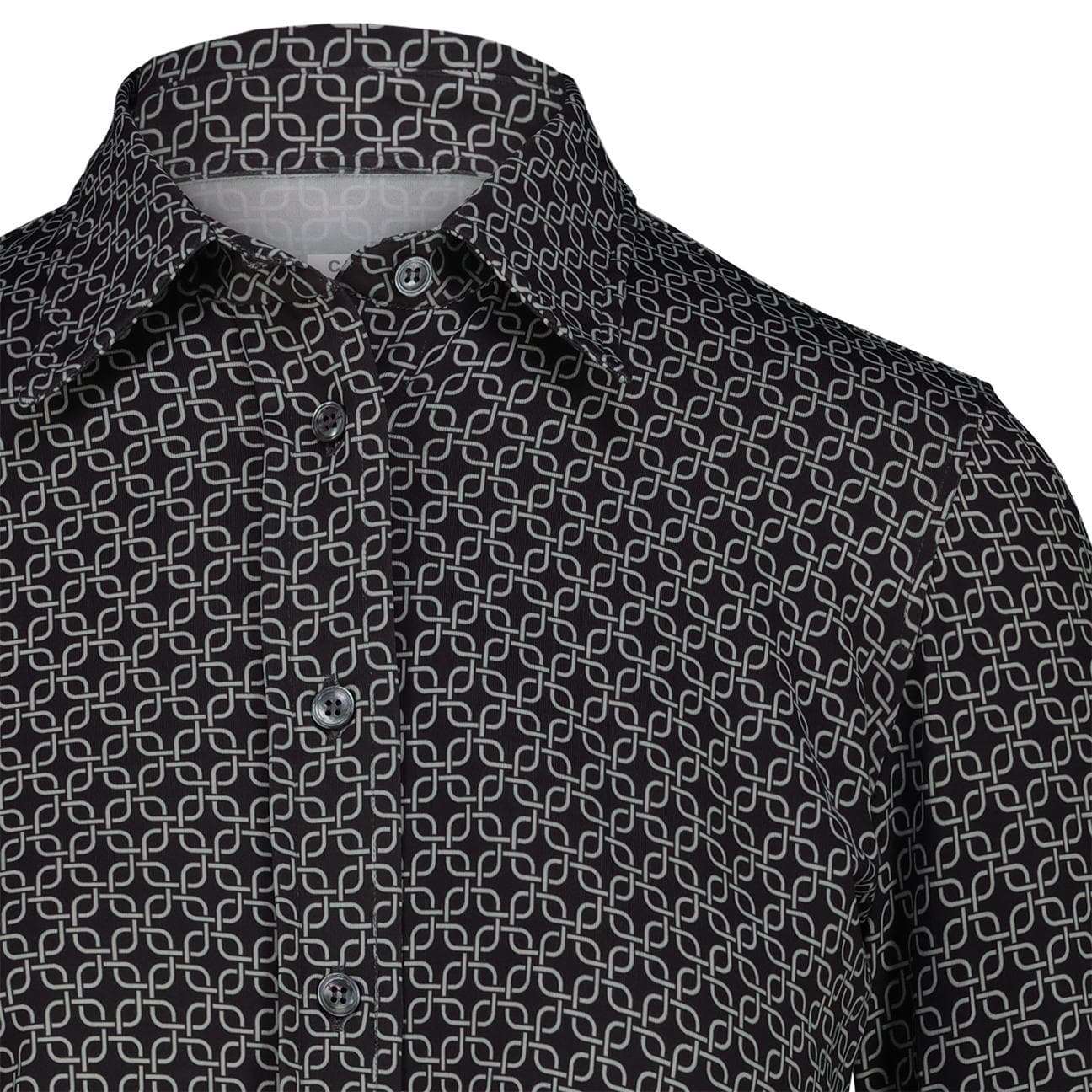 CALIBAN Camicia donna in skin like Nero