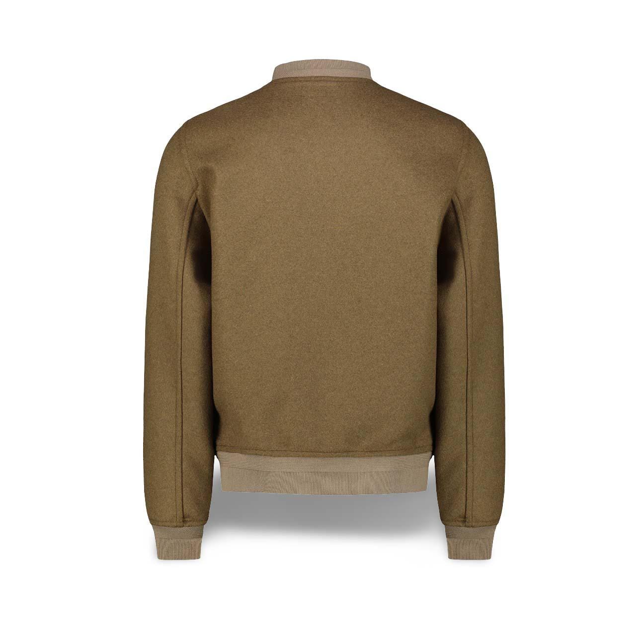 CHESAPEAKE'S Bomber uomo in lana Olive