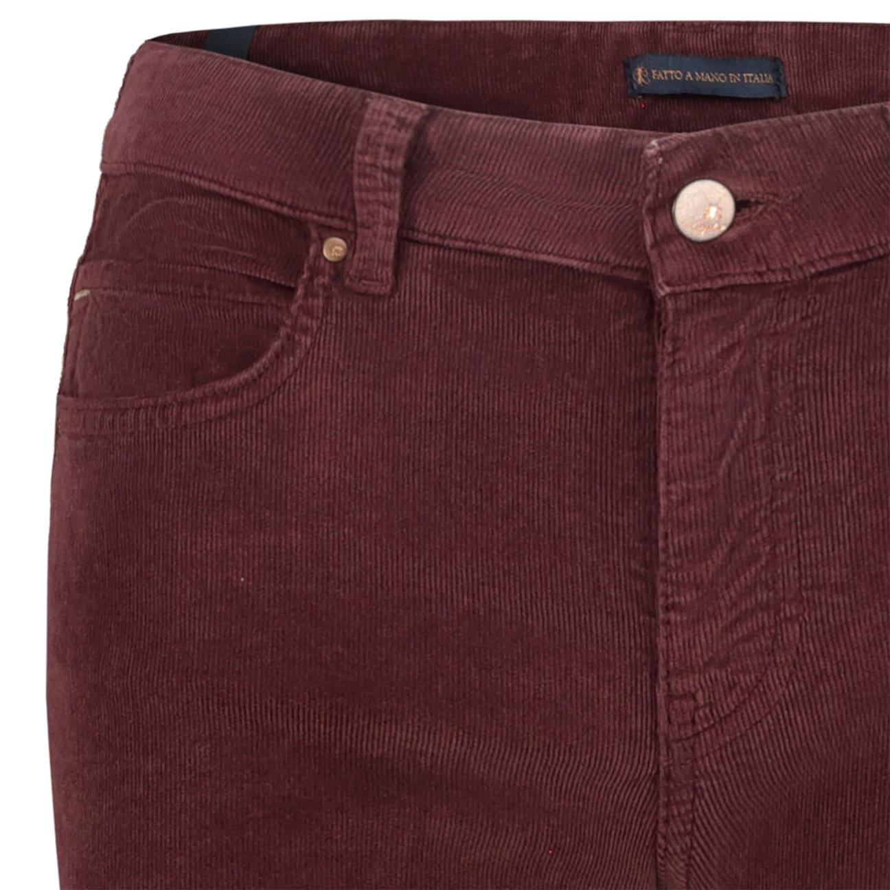 CIGALAS Jeans donna 125 Bell Bottom in velluto Bordeaux