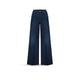 CIGALAS Jeans donna a palazzo crop 239 2Y Denim Scuro