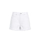 CIGALAS Shorts donna in cotone e lino Bianco