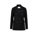 CIRCOLO1901 Blazer donna in piquet di cotone Nero