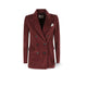 CIRCOLO1901 Giacca donna doppiopetto in velluto Borgogna