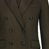CIRCOLO1901 Giacca donna in Jersey di lana Verde Militare