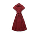 EUFONIA Abito lungo donna in cotone Cabernet