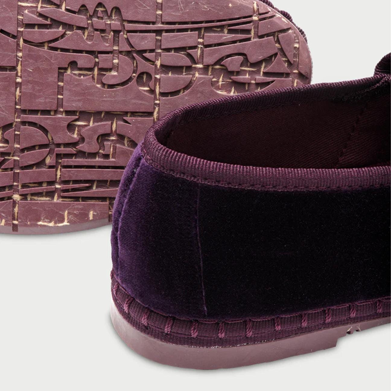 FLABELUS Ballerina in velluto Claire Aubergine