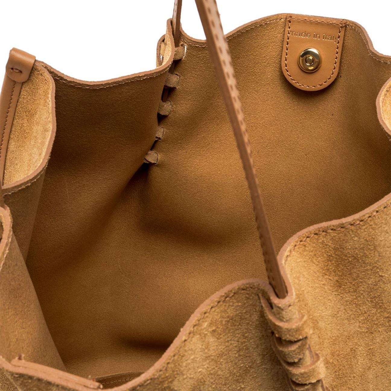 GIANNI CHIARINI Borsa donna Dory Large in pelle scamosciata Beige