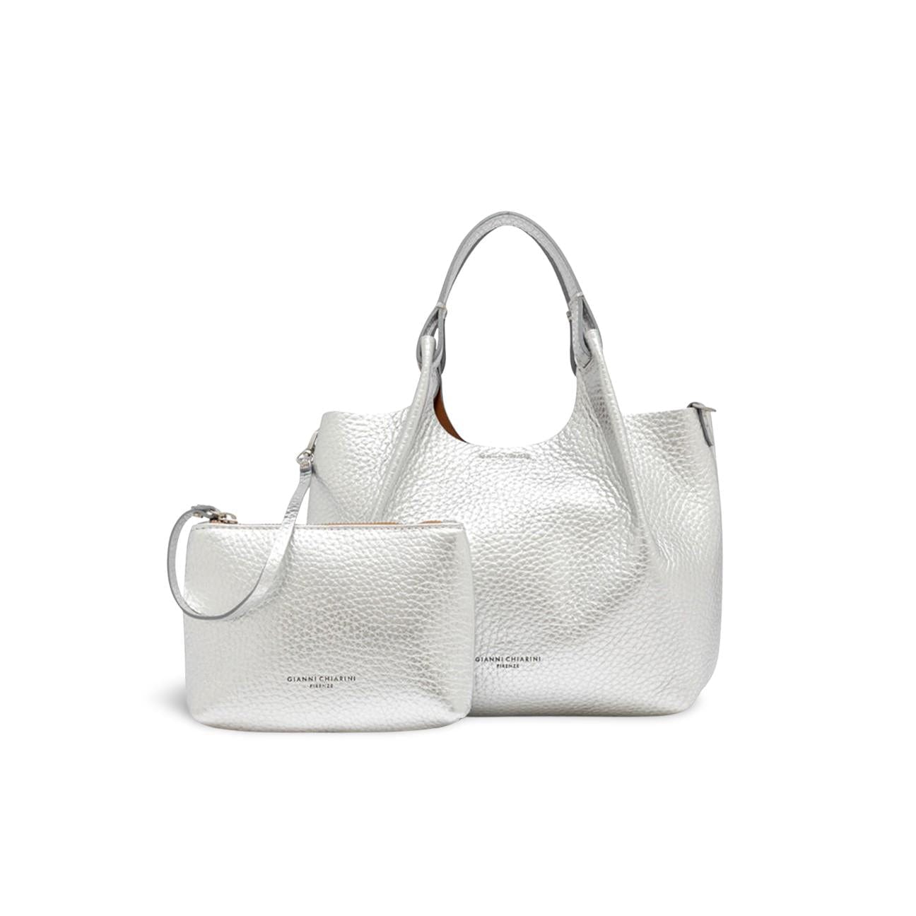 GIANNI CHIARINI Borsa donna Dua media Silver