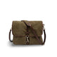 GIANNI CHIARINI Borsa uomo in canvas Verde Militare