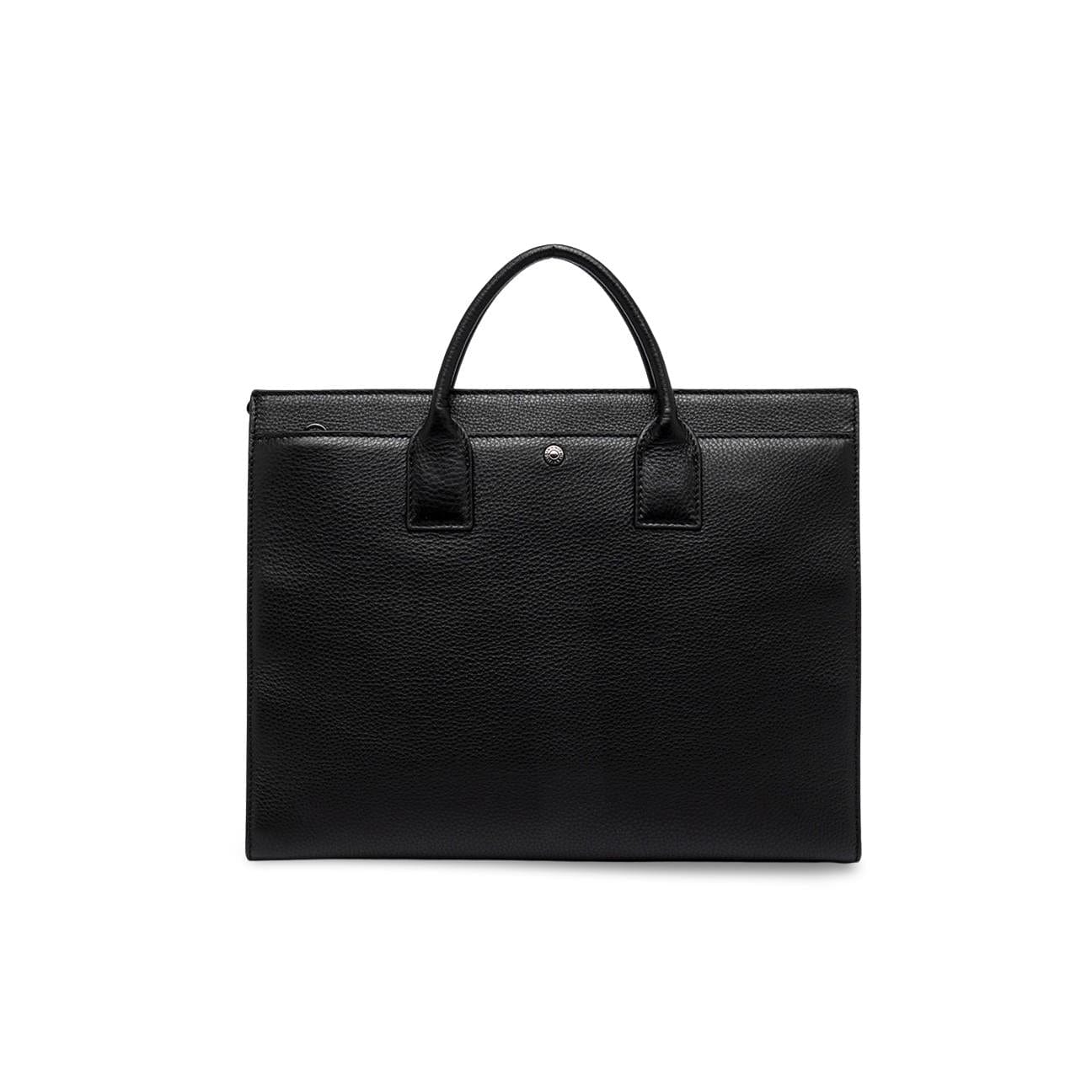 GIANNI CHIARINI Borsa uomo in pelle martellata Nero
