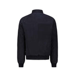 H.C.R. Giubbotot uomo in suede con interno in piuma Blue