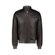 H.C.R. Giubbotto uomo in pelle foderato in panno Nero