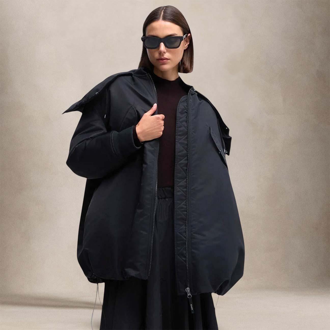 Bomber donna in raso Nero 5N04 D356 241 ASPESI