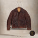 Giubbtto Aero Leather Flight Jacket - Giubbotto in Pelle Horsehide Stile Militare Anni '40 AL02 UNICA THE VINTAGE GOODS COMPANY