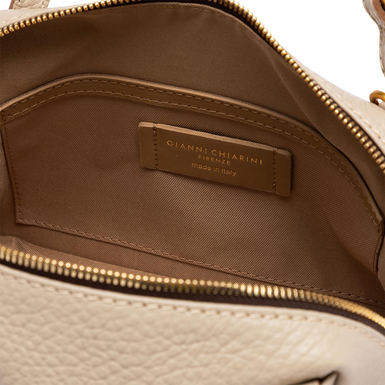 Borsa donna Dea in pelle Ecrù BS11525 TKL LAMB GIANNI CHIARINI