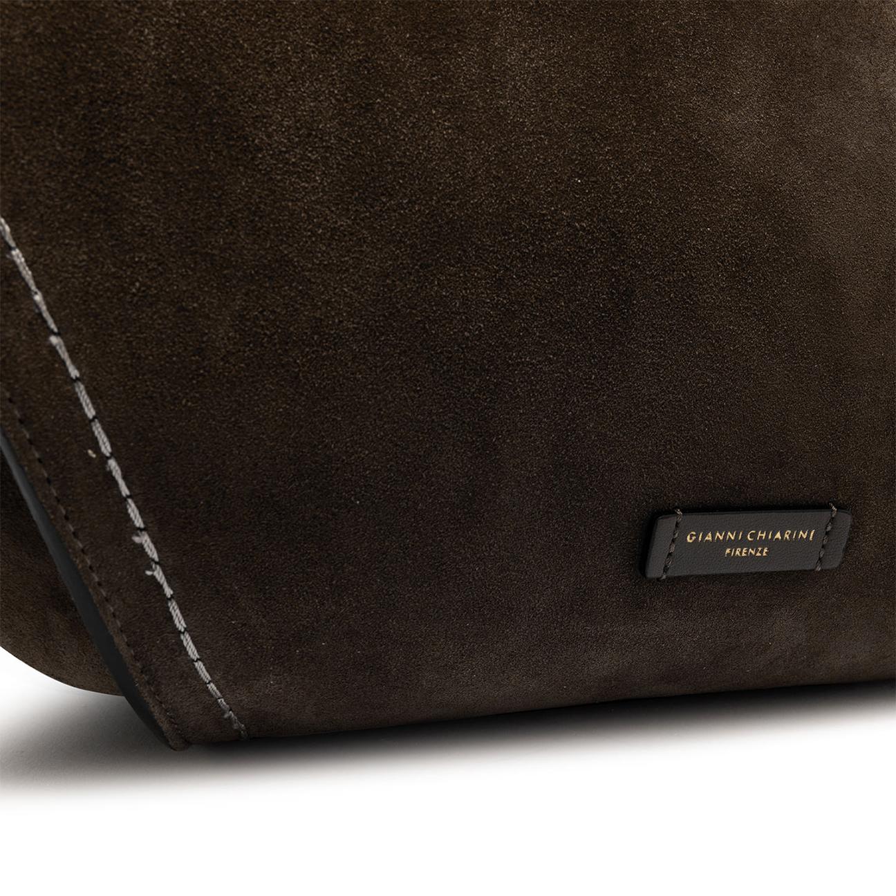 Borsa donna Bloom in pelle scamosciata Moka BS12037 CM PL 974 GIANNI CHIARINI
