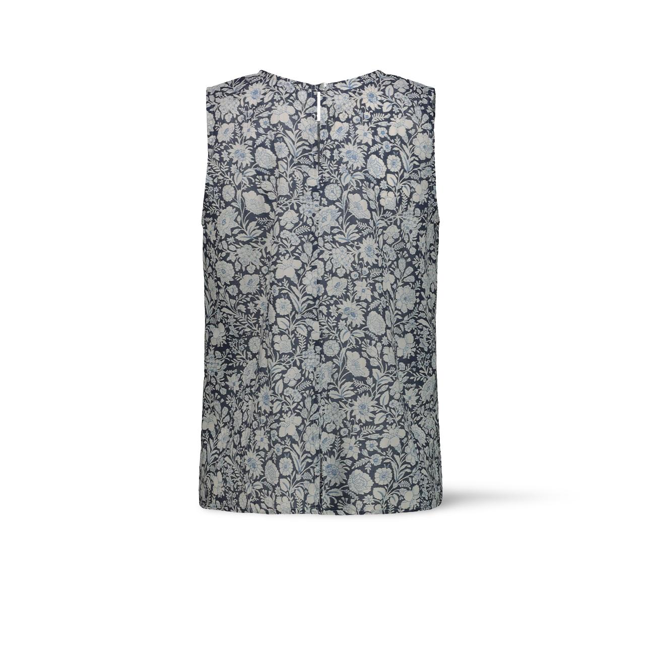 Top donna Senza Maniche in Cotone Azzurro MOMO TOP 2429 MILK