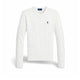 Maglia donna a trecce in cotone Bianco 211971869 007 POLO RALPH LAUREN