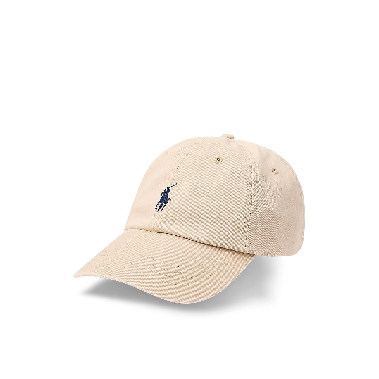 Cappellino da baseball in chino Sabbia 710548524005 NUBUCKRELAY BLUE POLO RALPH LAUREN