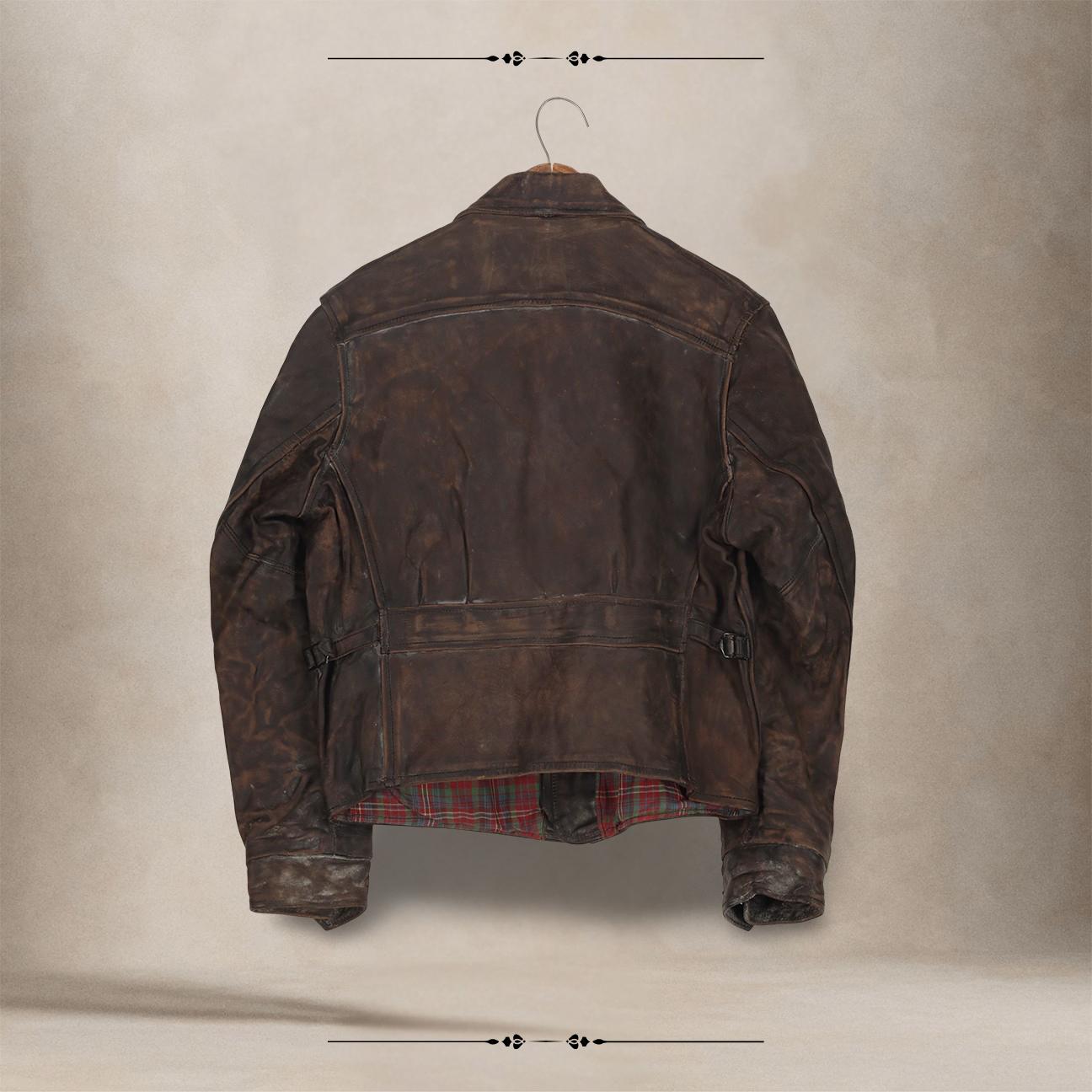 Giubbotto Vintage Levi's in Pelle Anni '50 AL01 UNICA THE VINTAGE GOODS COMPANY