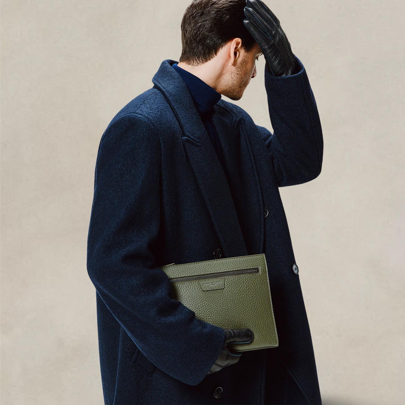 Pochette uomo in pelle Oliva B18195 QNT 583 OLIVA GIANNI CHIARINI