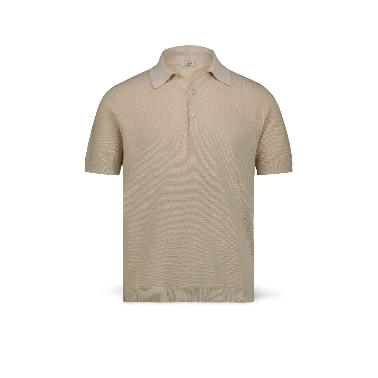 Polo uomo in cotone Avorio CN4890 1132 COCONUT CIRCOLO1901