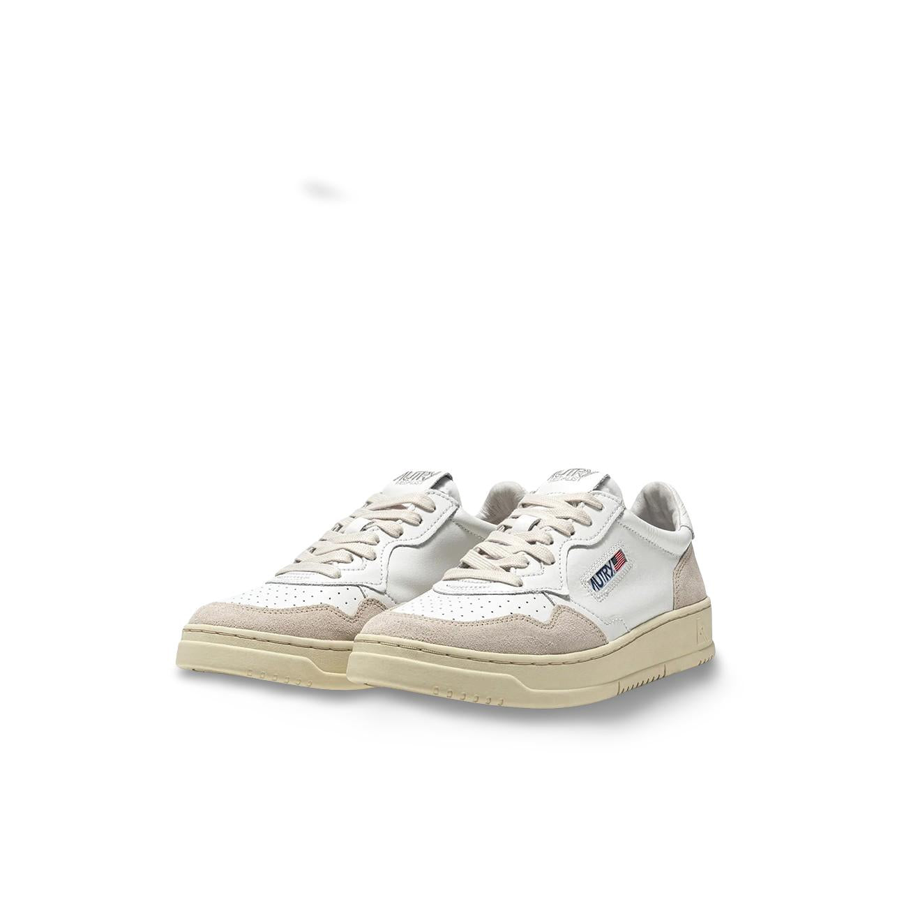 Sneackers donna Medalist in pelle e suede Bianco AULW LS33 AUTRY
