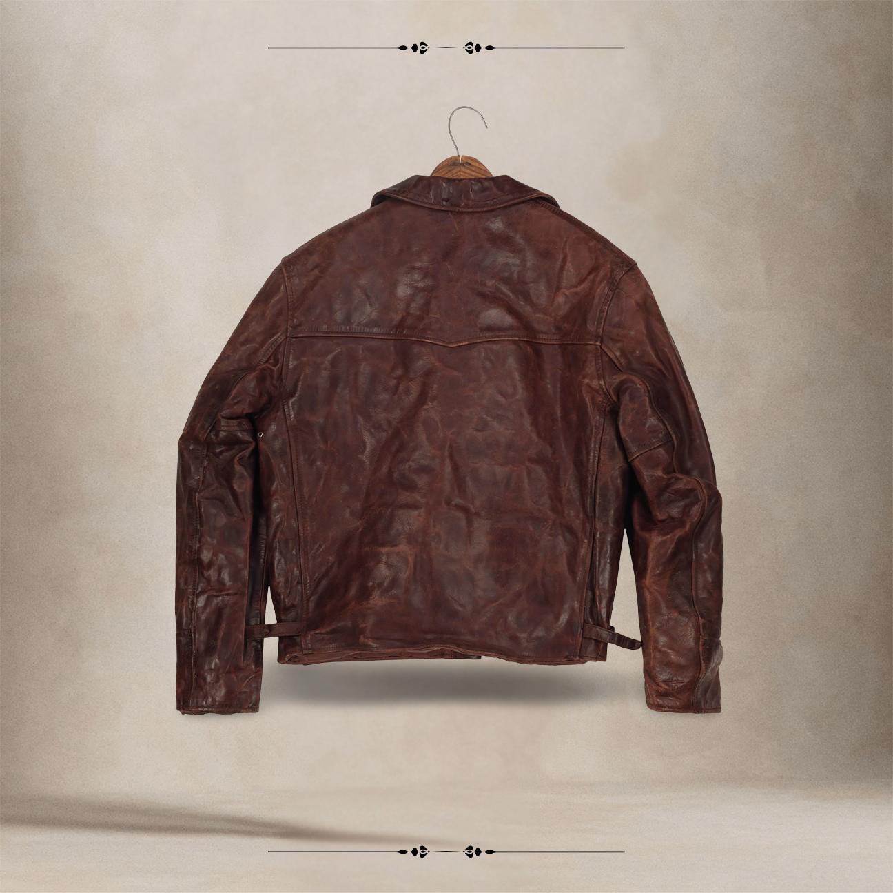 Giubbtto Aero Leather Flight Jacket - Giubbotto in Pelle Horsehide Stile Militare Anni '40 AL02 UNICA THE VINTAGE GOODS COMPANY